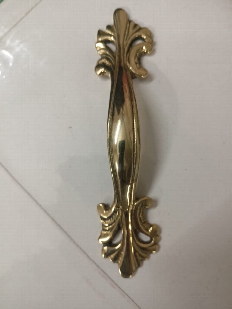 Ornate Rococo Brass Cabinet Handles