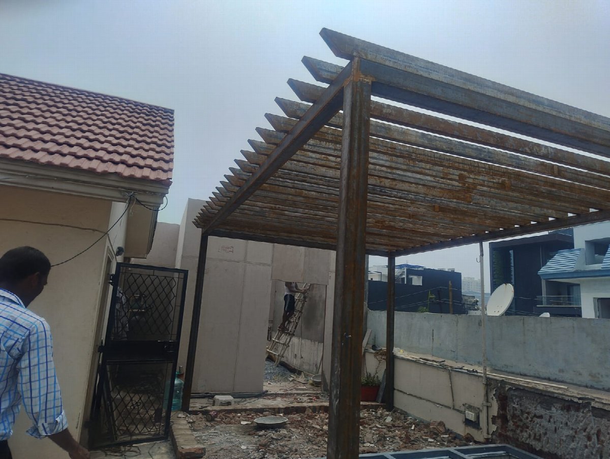 Heavy MS Rafter Terrace Pergola